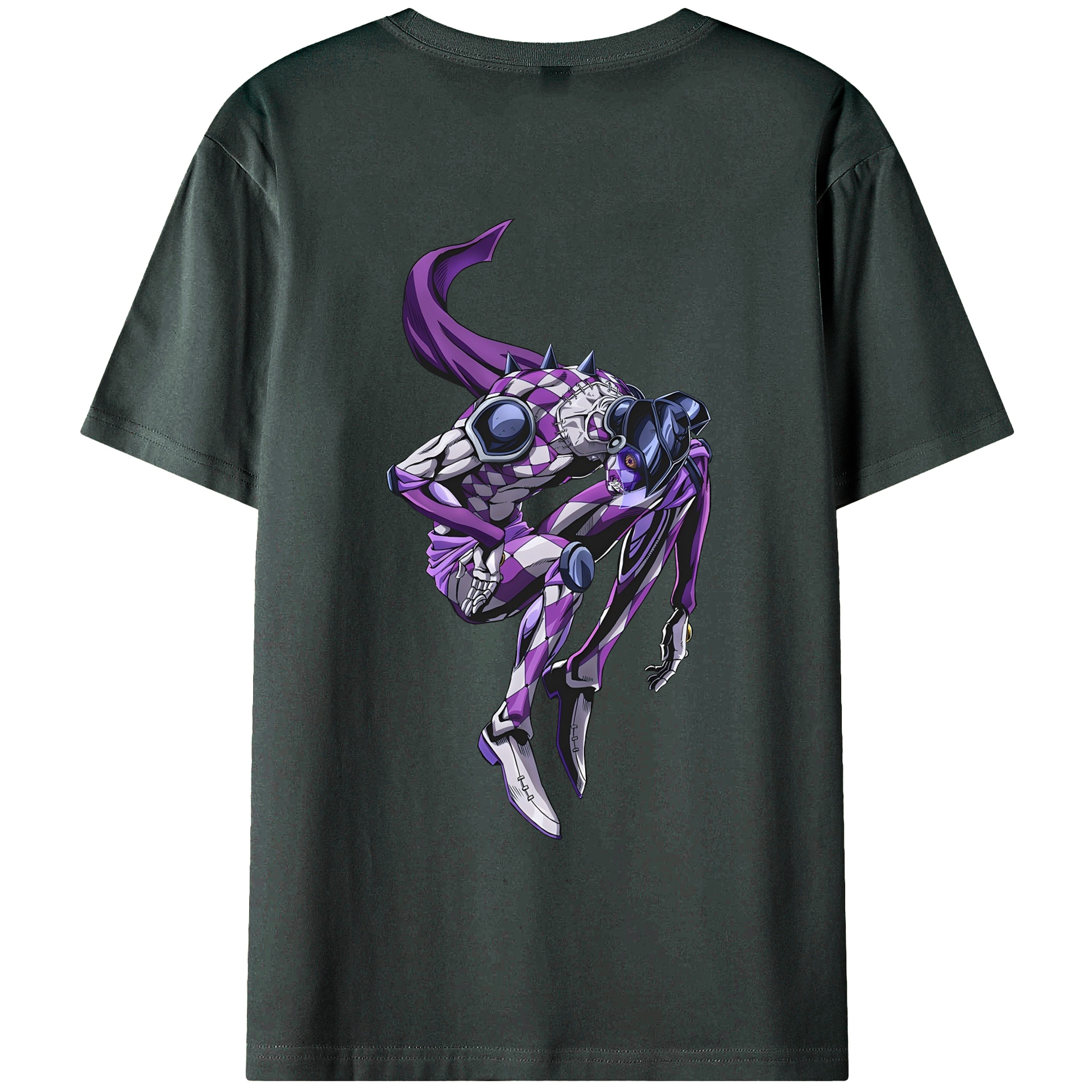 （画像用） ジョジョの奇妙な冒険 パンナコッタ?フー JoJo's Bizarre Adventure Pannacotta Fugo 綿100％ メンズ半袖Tシャツ（バックプリント） 通気性